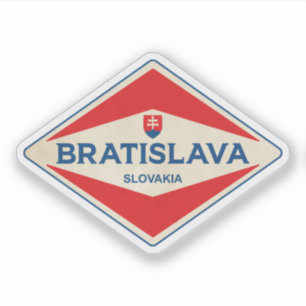 Bratislava Slovakia Vintage Sticker