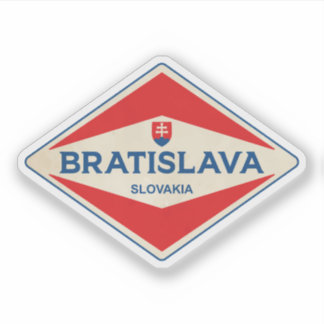 Bratislava Slovakia Vintage Sticker