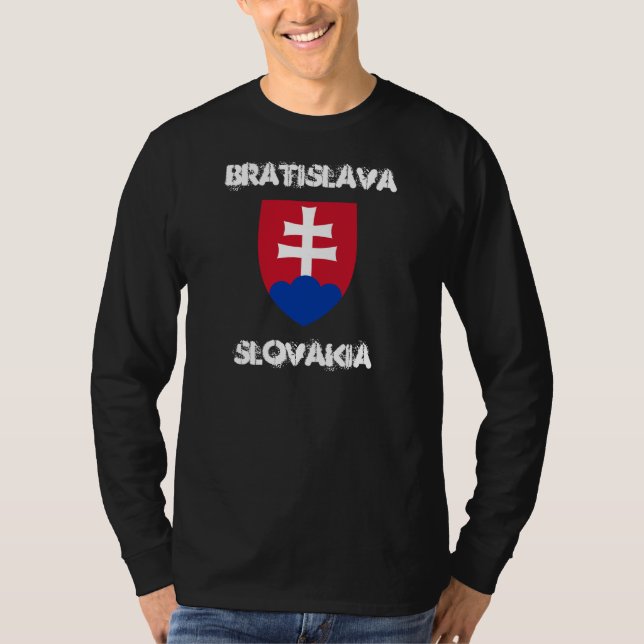 Bratislava, Slovakia with coat of arms T-Shirt (Front)
