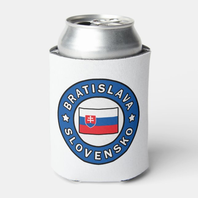 Bratislava Slovensko Can Cooler (Can Front)