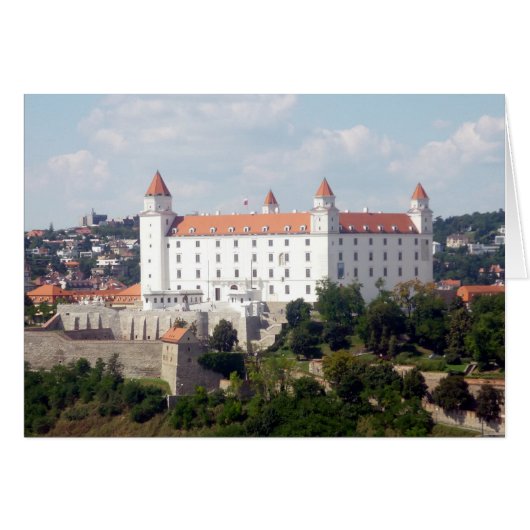 bratislava white castle view cards (Front Horizontal)