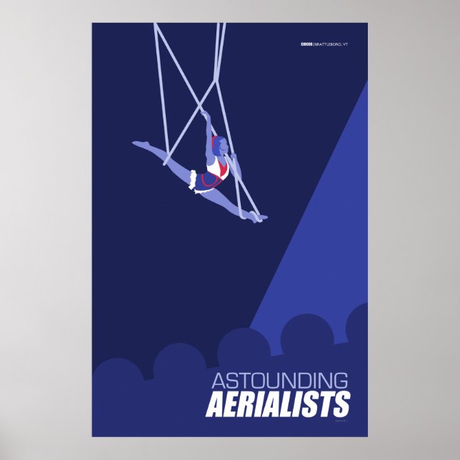 Brattleboro Circus Poster Series - Aerialists (Front)