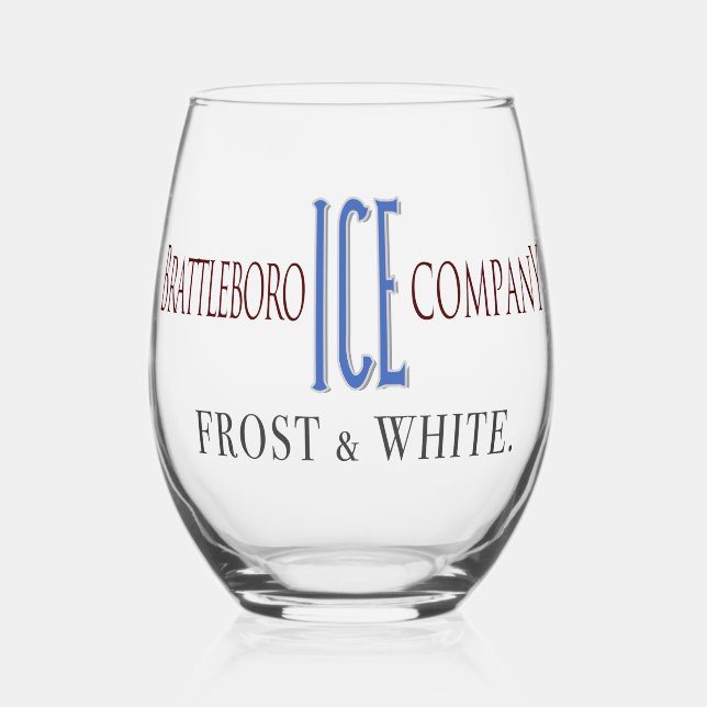 Brattleboro Ice Company Glass (Front)