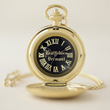 Brattleboro Main Street Clock Pocket Watch