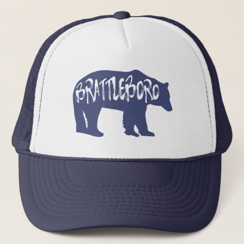 Brattleboro Vermont Bear Trucker Hat