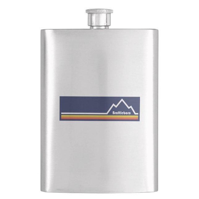 Brattleboro Vermont Flask (Front)