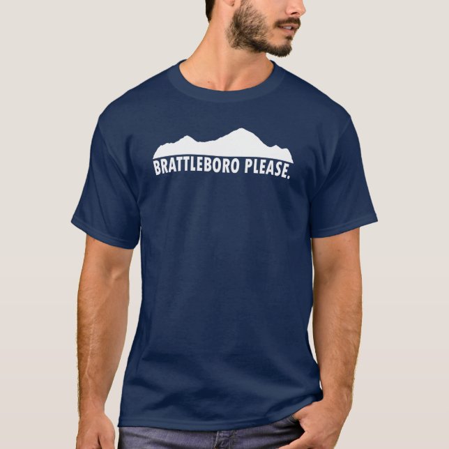 Brattleboro Vermont Please T-Shirt (Front)