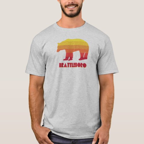 Brattleboro Vermont Rainbow Bear T_Shirt