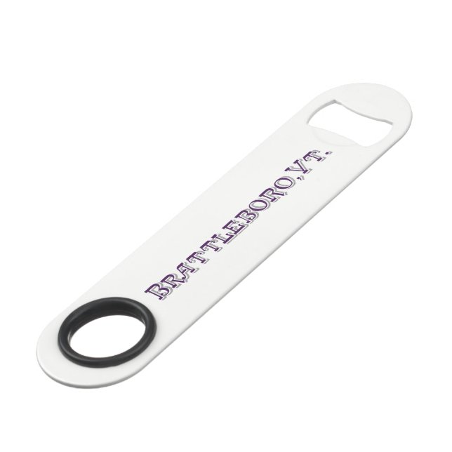 Brattleboro, VT 1886 Logo Opener (Front Angled)