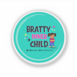 Bratty Inner Child Logo Sticker