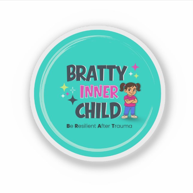 Bratty Inner Child Logo  Sticker (Front)