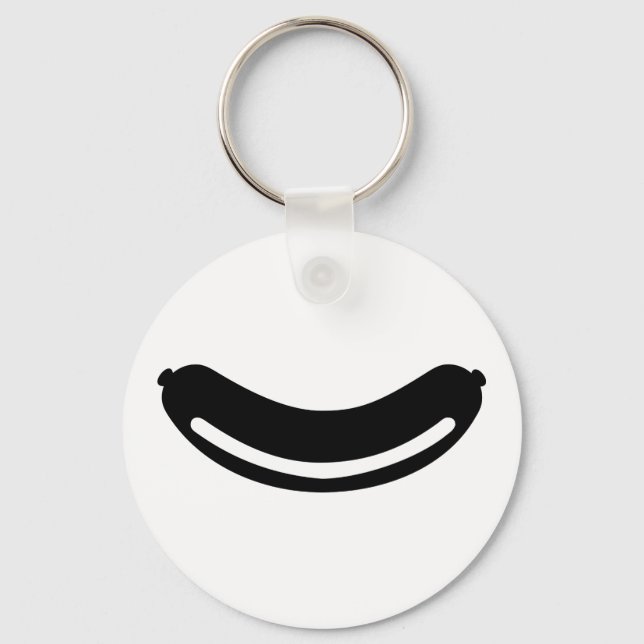 Bratwurst BBQ sausage Keychain (Front)