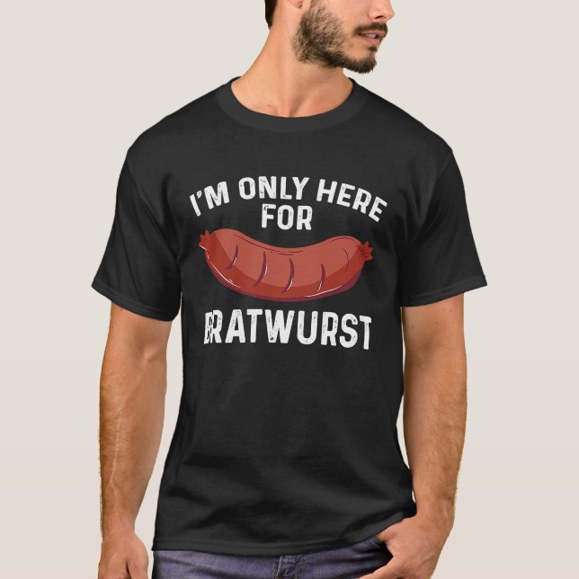 Bratwurst  Outfit Love Bavarian Sausage T-Shirt (Front)
