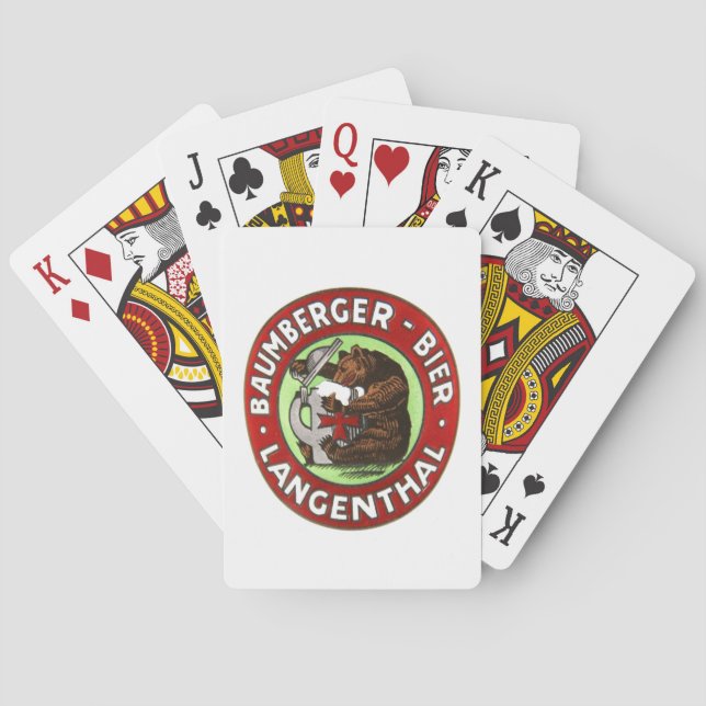 Brauerei Baumberger Langenthal Kartenspiele Poker Cards (Back)