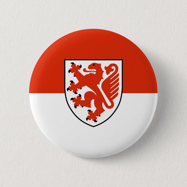 Braunschweig city emblem flag symbol germany sign button (Front)