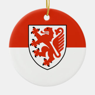 Braunschweig city emblem flag symbol germany sign ceramic ornament
