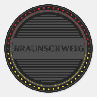 Braunschweig City Pride Emblem – German Identity Classic Round Sticker