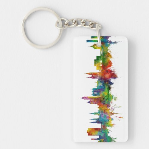 Braunschweig Germany Skyline Keychain