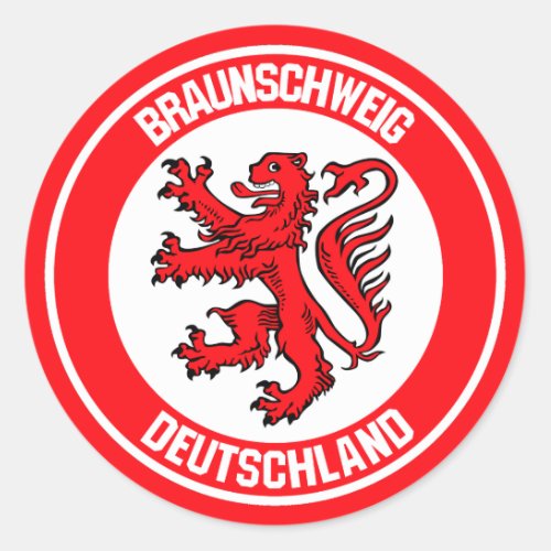 Braunschweig Round Emblem Classic Round Sticker