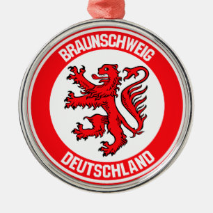 Braunschweig Round Emblem Metal Ornament