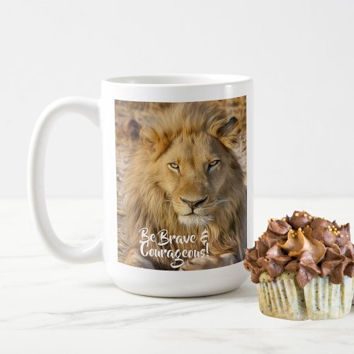 Brave and Courageous Lion Coffee Mug