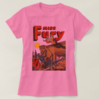 Brave and Fierce Vintage Superheroine: Miss Fury T-Shirt
