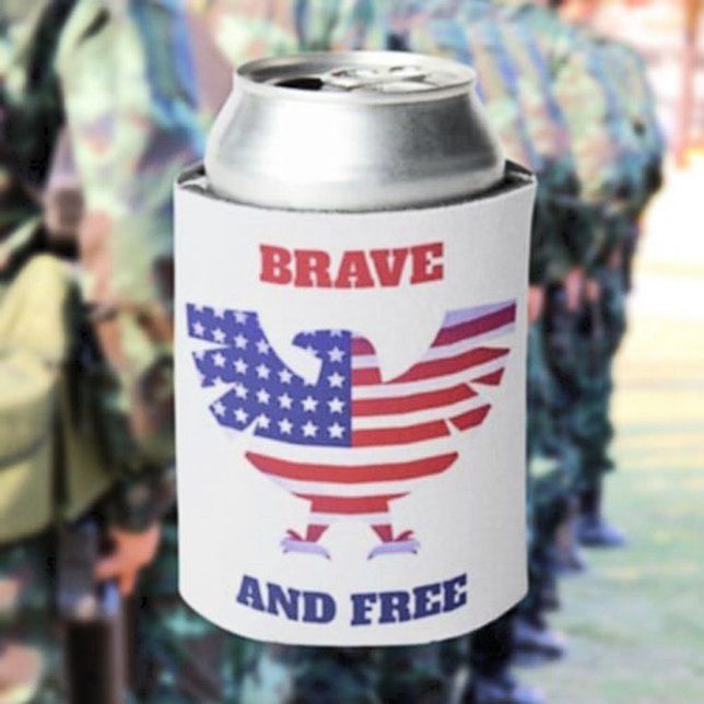 Brave and Free Can Cooler (Creator Uploaded)