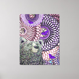 Brave Bear Canvas Print