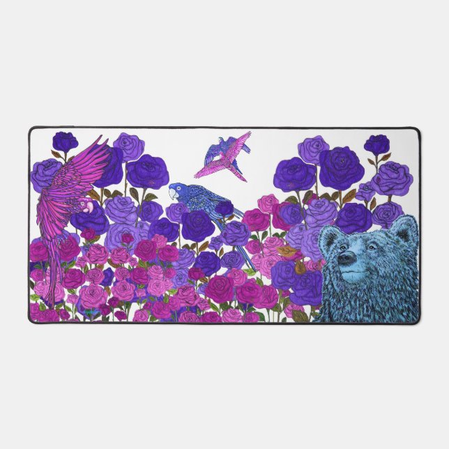 Brave Bear Desk Mat (Front)