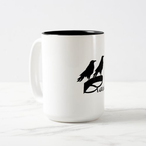 Brave Blackbird Two_Tone Coffee Mug