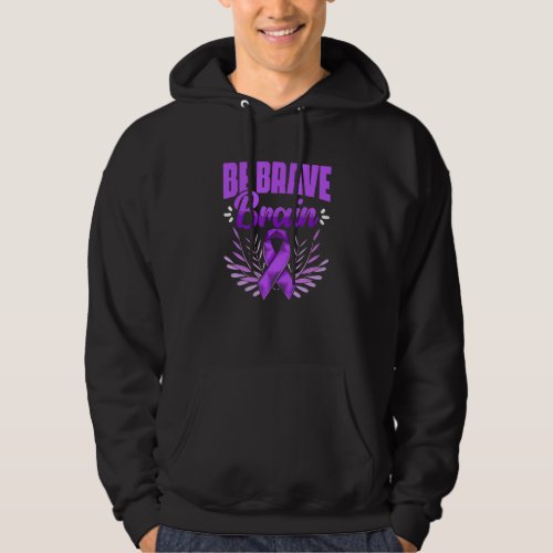 Brave Brain Epilepsy Survivor Epilepsy Awareness Hoodie