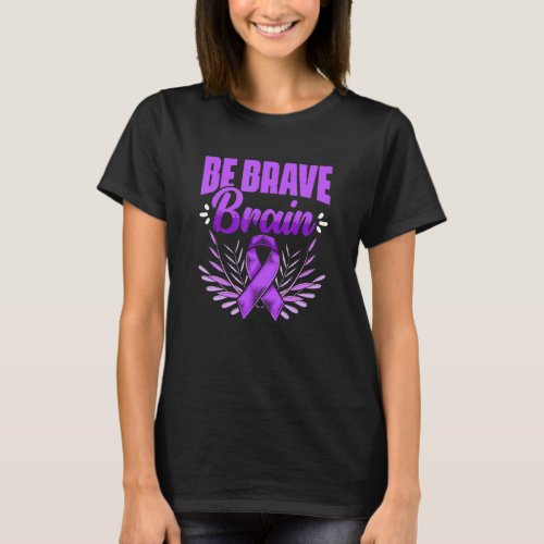 Brave Brain Epilepsy Survivor Epilepsy Awareness T_Shirt