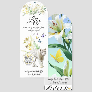 Brave Butterfly Memorial Bookmark Personalize
