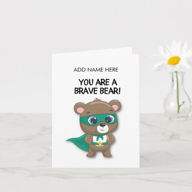 Brave card for child in hospital (Small Plant)