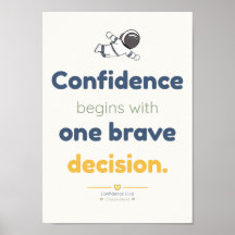 Brave decision | Kids Affirmation Poster