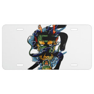 Brave Dragon License Plate