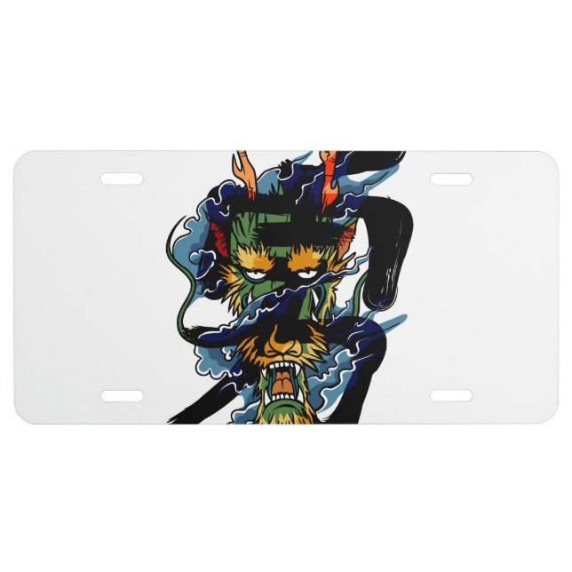 Brave Dragon License Plate (Front)