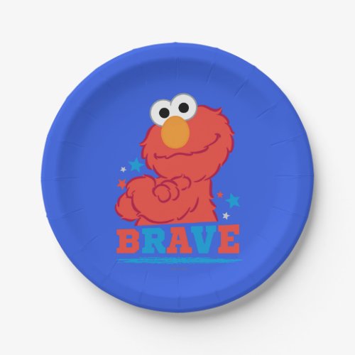 Brave Elmo Paper Plates