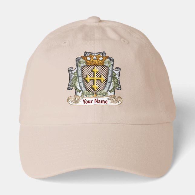Brave Family Crest Surname Hat (Front)