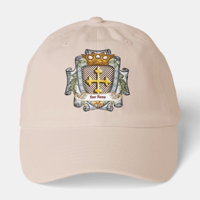 Brave Family Crest Surname Hat (Front)