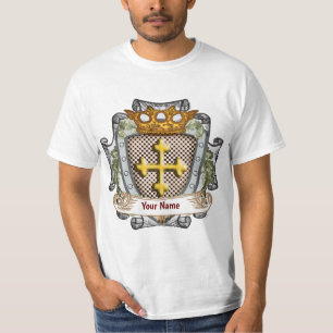 Brave Family Crest Surname T-Shirt