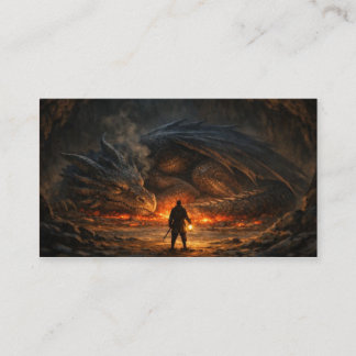 Brave Figure Before Sleeping Dragon Business Card