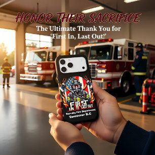 Brave firefighter ready iPhone 17 pro max case