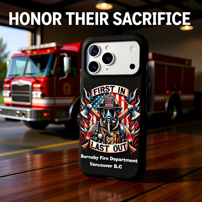 Brave firefighter stands proud Case-Mate iPhone case (Creator Uploaded)