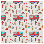Brave Firefighters Fabric