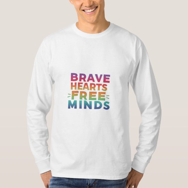 Brave Heart free mind.tshirt men T-Shirt (Front)