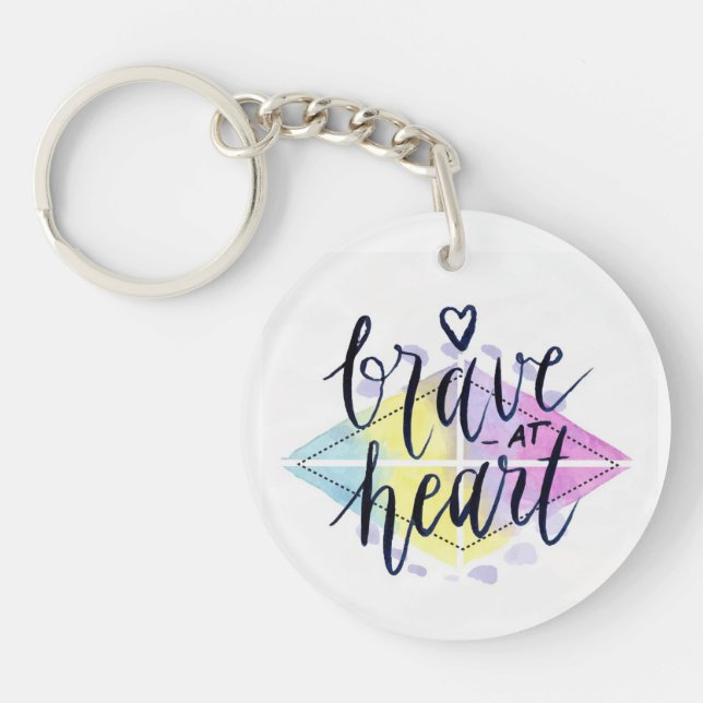 Brave Heart Keychain (Front)