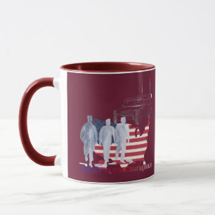 Brave hearts maroon mug