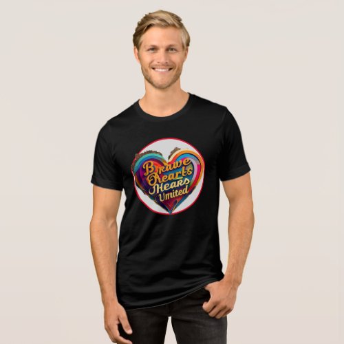 Brave Hearts Unite Tri_Blend Shirt