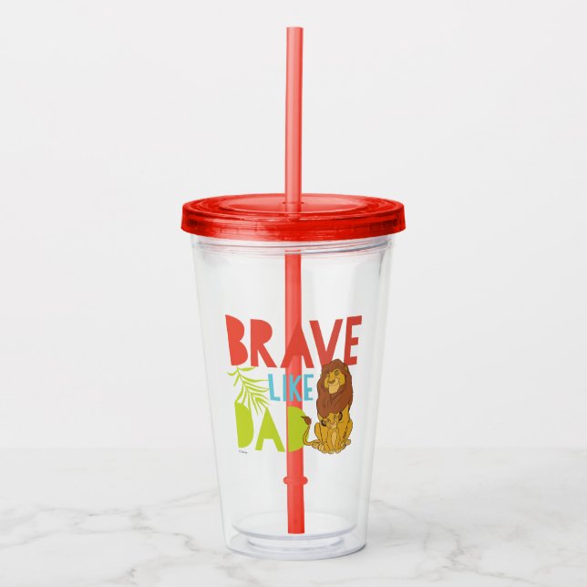 Brave Like Dad Acrylic Tumbler (Front)